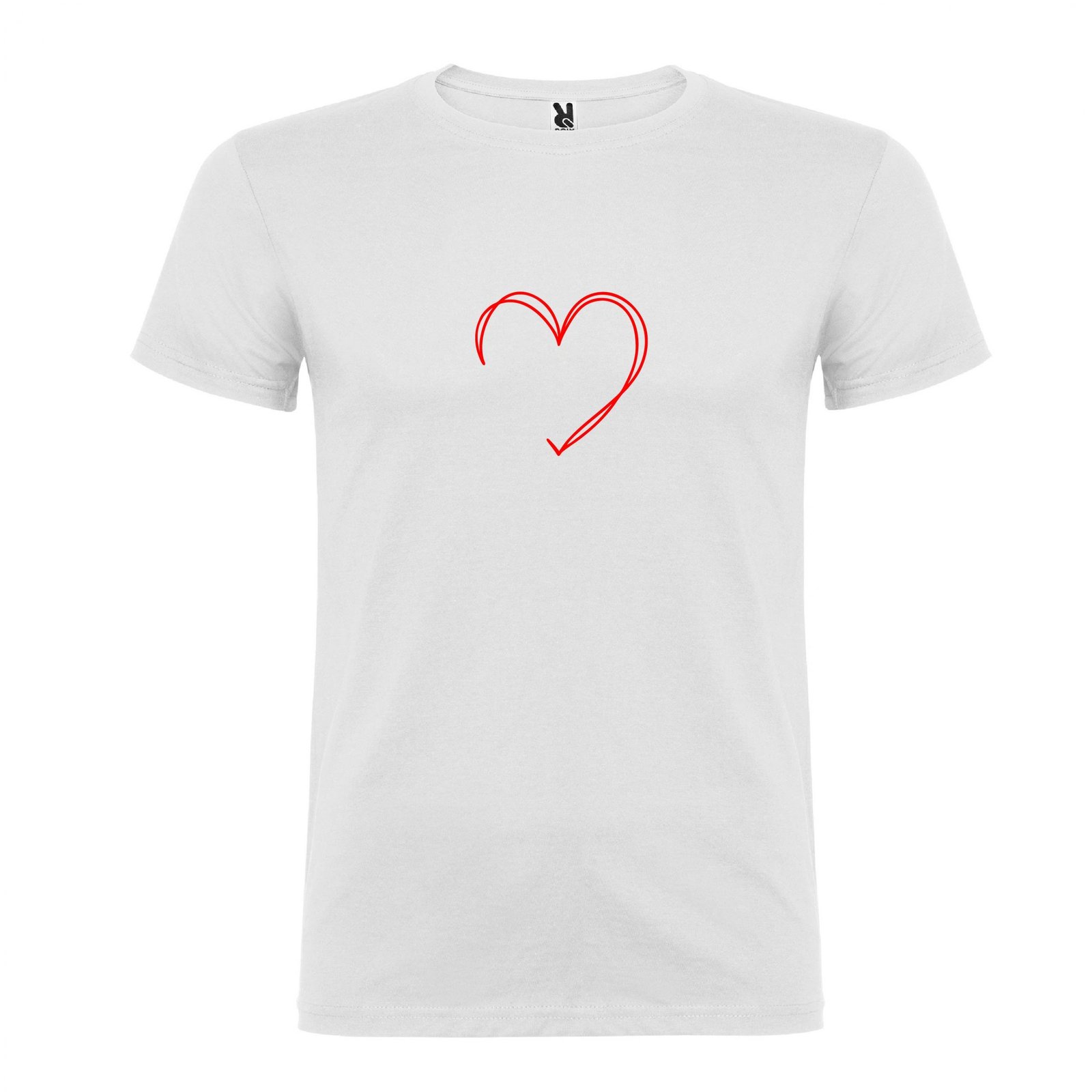Футболка чоловіча Heart біла